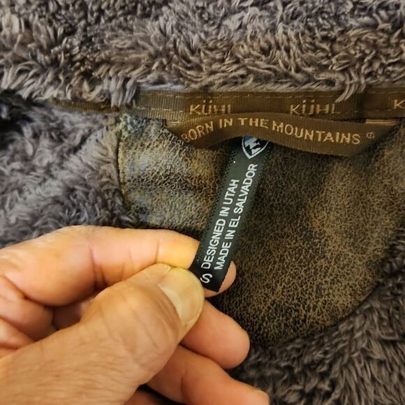 Kuhl Vest Flight Fog Harbor  Fleece Sherpa Fuzzy Hoodie Warm Soft Comfy … - Picture 8 of 10